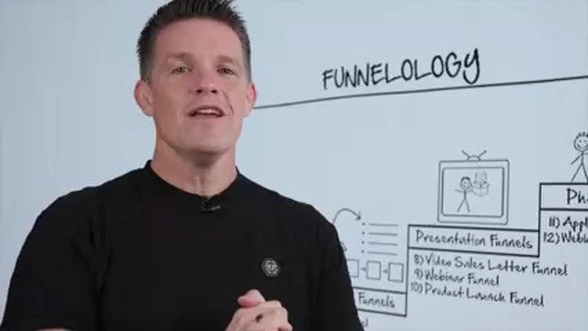 Funnelology training whiteboard